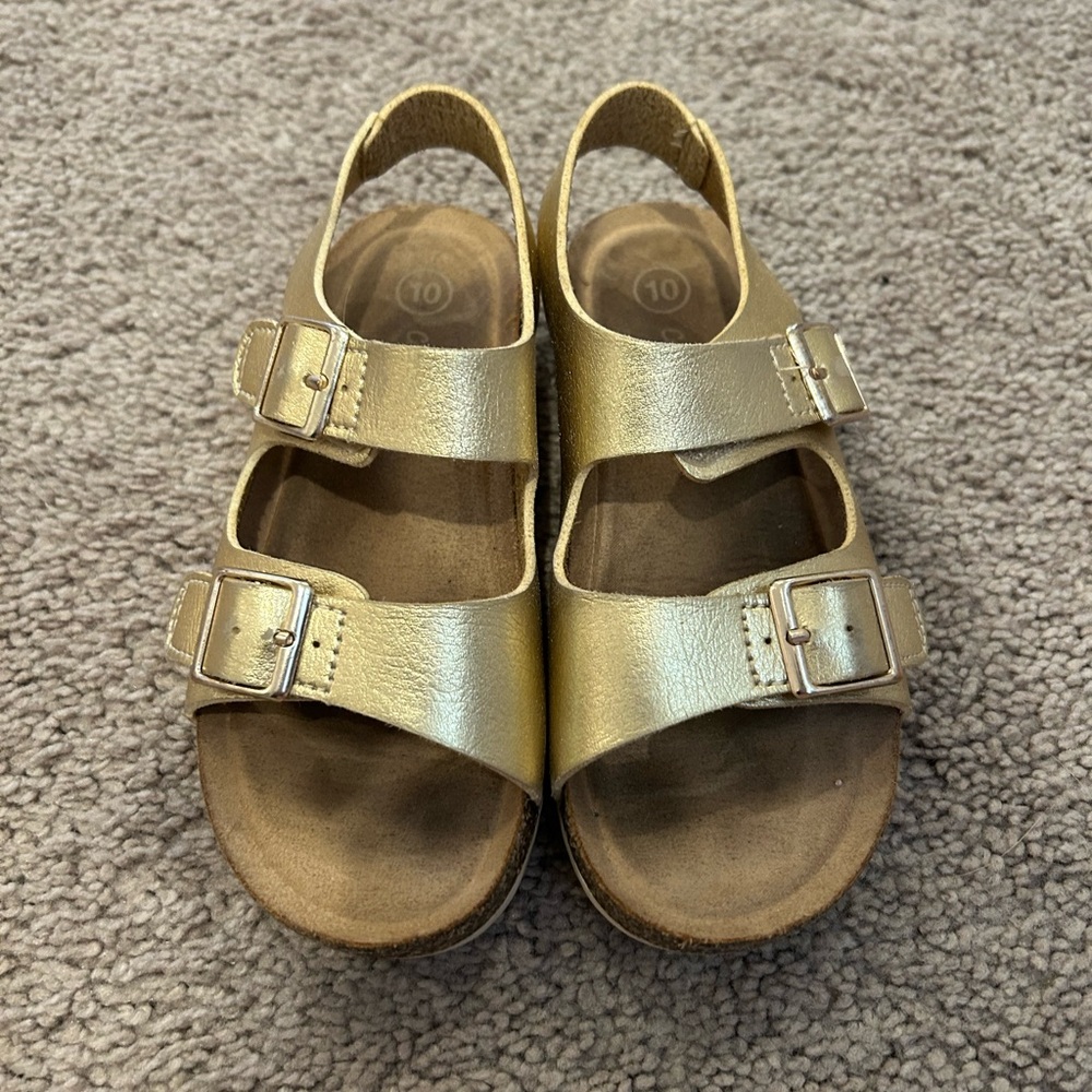 Gold Kids Sandals